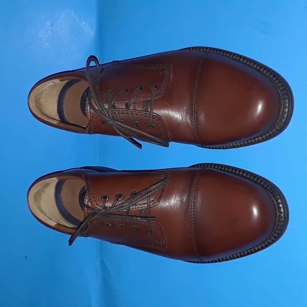 Mens Dockers 9.5M Brown Cap Toe Lace Up Oxfords(090-2210)
